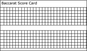 baccarat score cards to print.